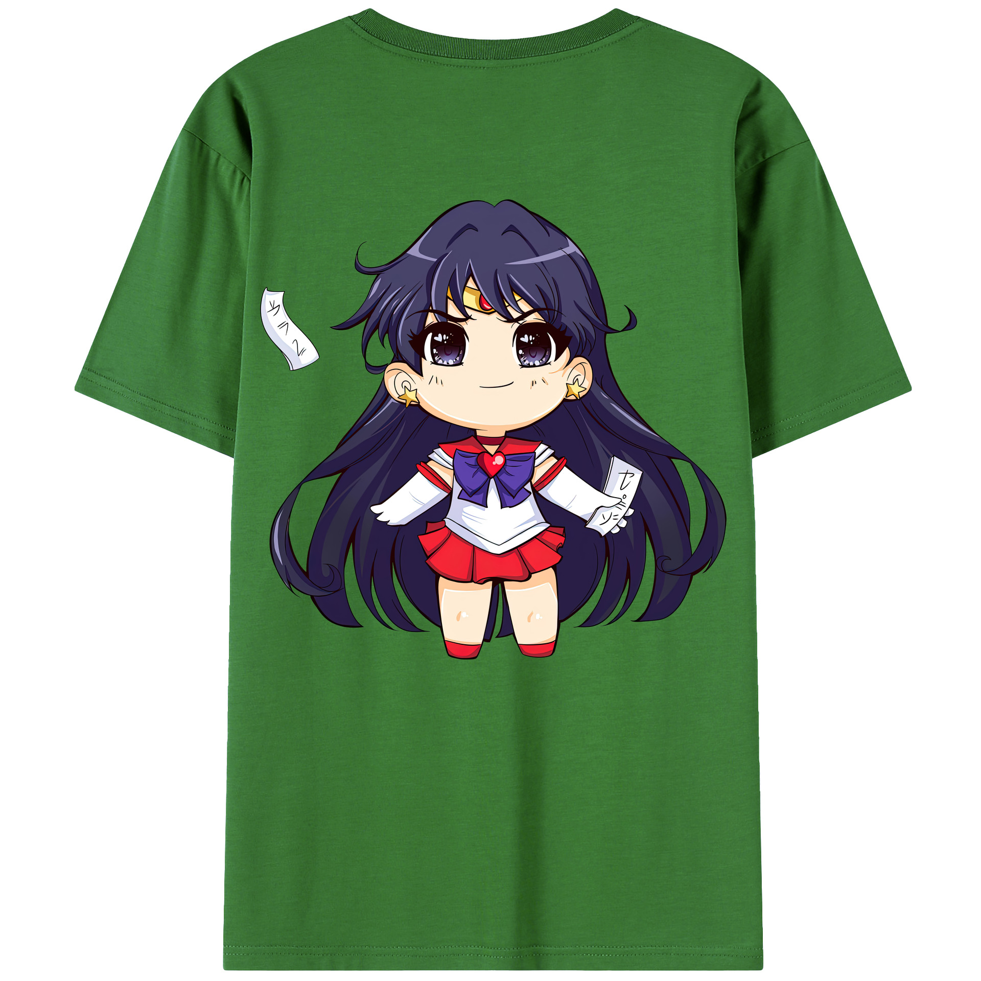 （画像用） 美少女戦士セーラームーン 火野レイ ひの レイ Sailor Moon Hino Rei （セーラーマーズ,Sailor Mars） レディース半袖Tシャツ(バックプリント)